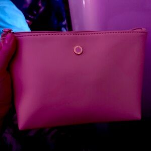 Brand new, authentic Bulgary cosmetic case with zipper and several compartments